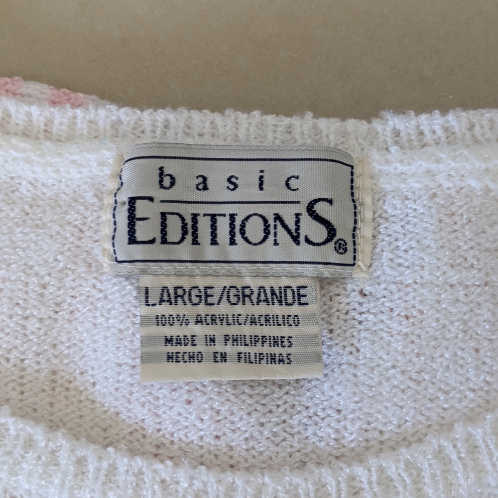 Vintage Basic Editions Striped Pullover Knit Jump… - image 5